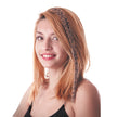 MECHE A CLIPSER LEOPARD MARRON