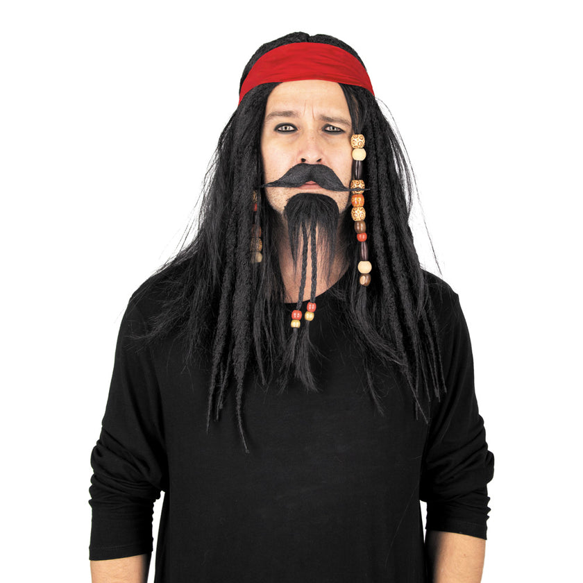 PERRUQUE PIRATE AVEC BANDEAU