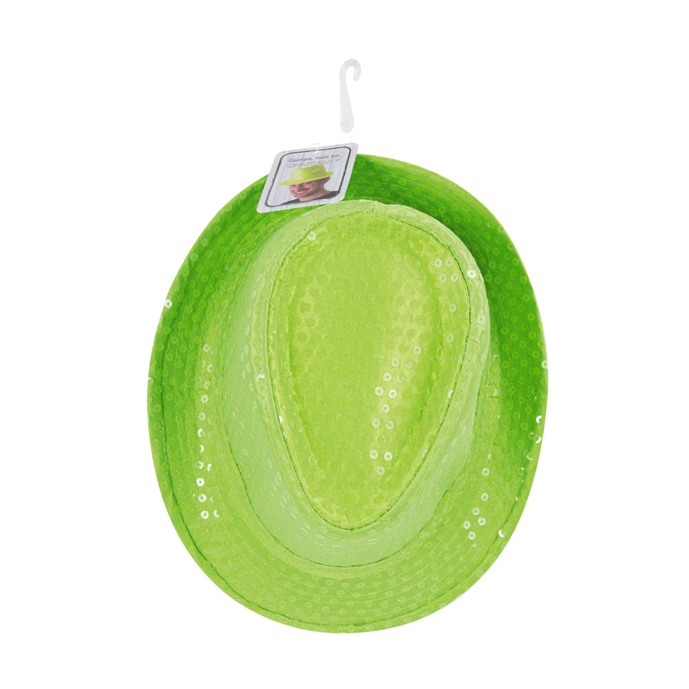 BORSALINO SEQUIN NEON VERT