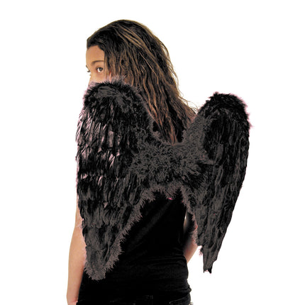AILES D'ANGE NOIRES 50CM
