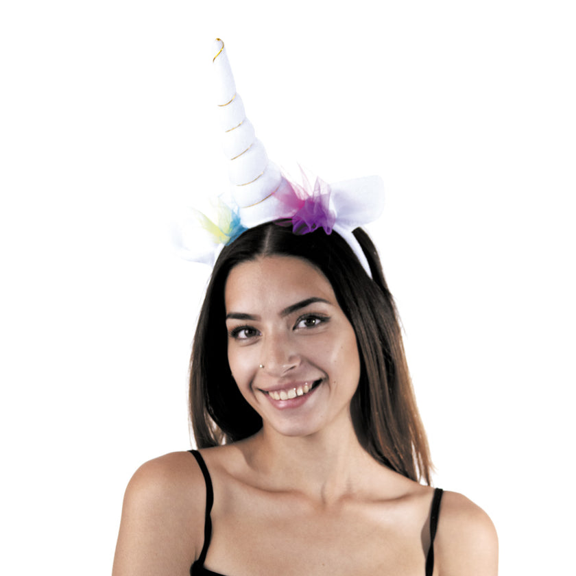 SERRE TETE LICORNE BLANCHE