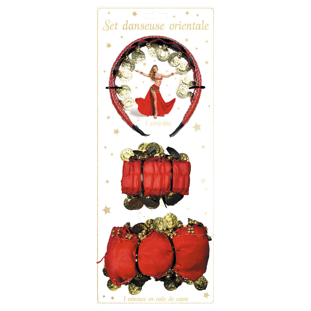 SET DANSEUSE ORIENTALE ROUGE