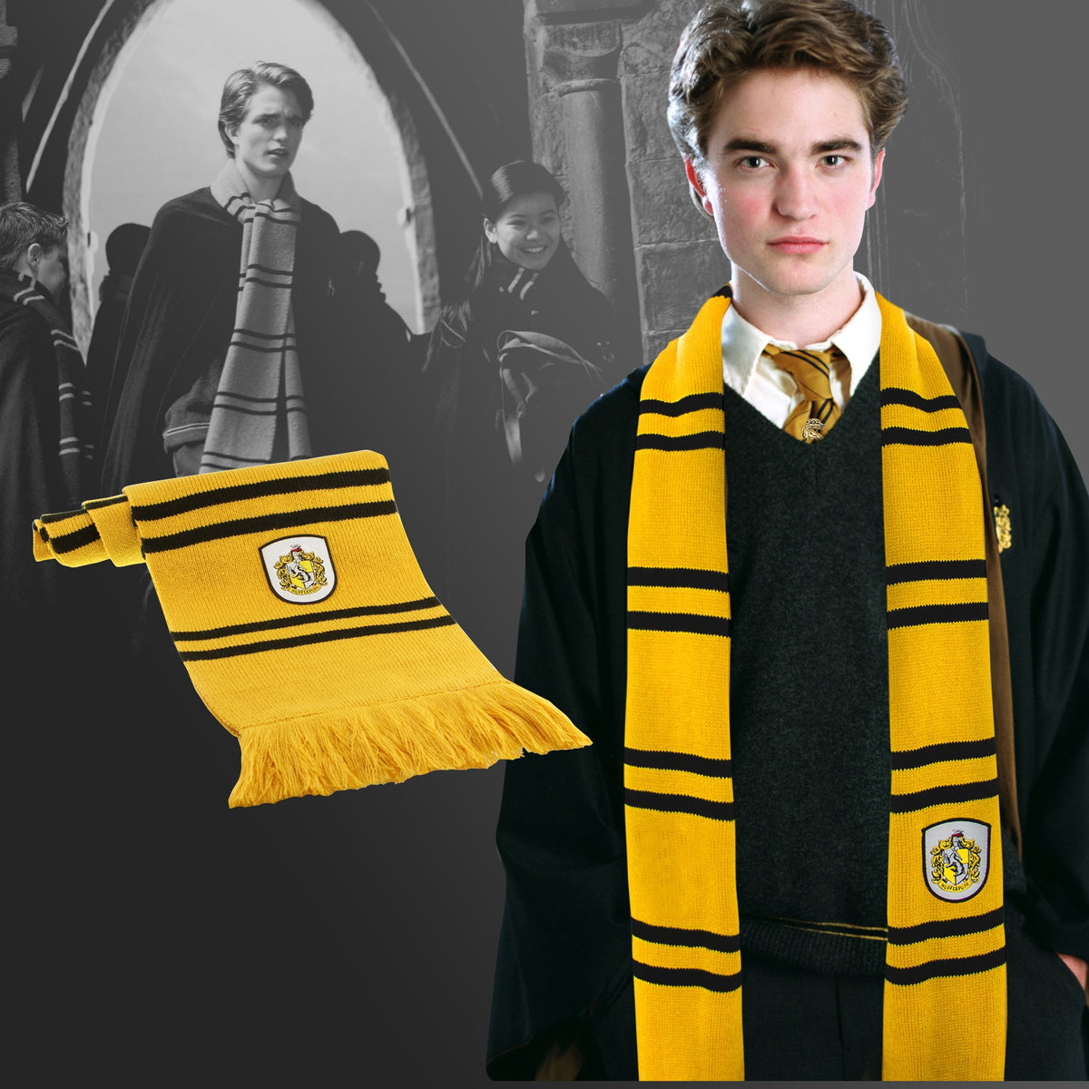 Écharpe Poufsouffle (Réplique officielle Collectors) - Harry Potter