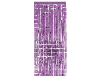 rideau de porte aluminium fuchsia 2x1m