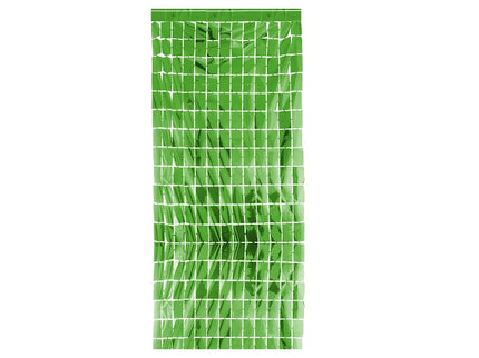 rideau de porte aluminium vert 2x1m