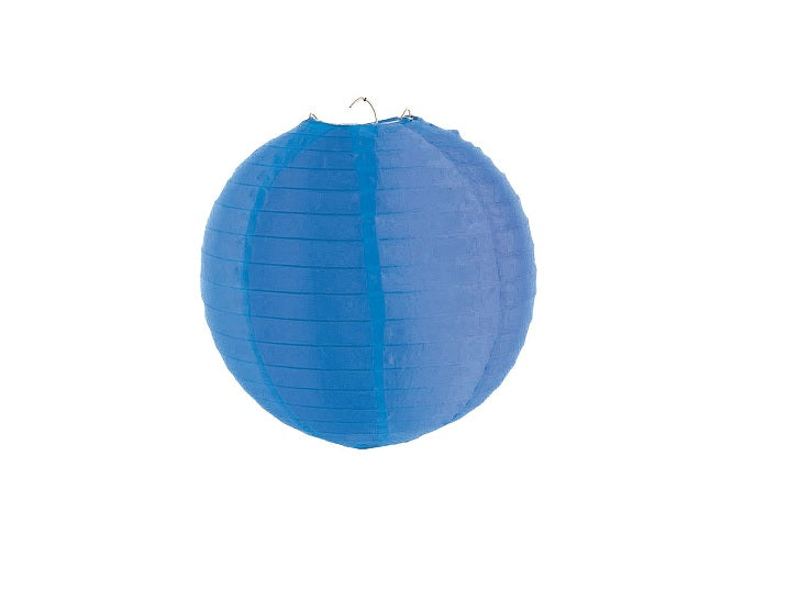 lampion avec porte bougie intérieur extérieur bleu 50cm