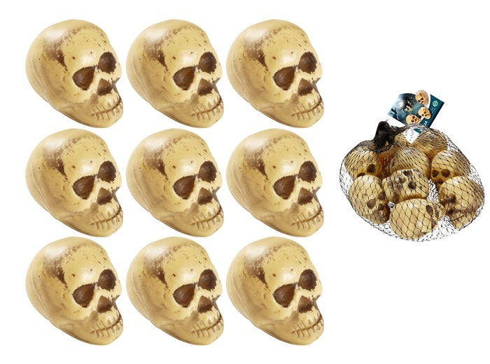 lot de 9 décoration mini crnes 5cm