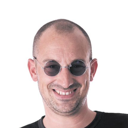 LUNETTES HIPPY NOIRES ADULTE