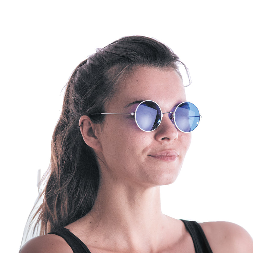 LUNETTES HIPPY BLEUES ADULTE