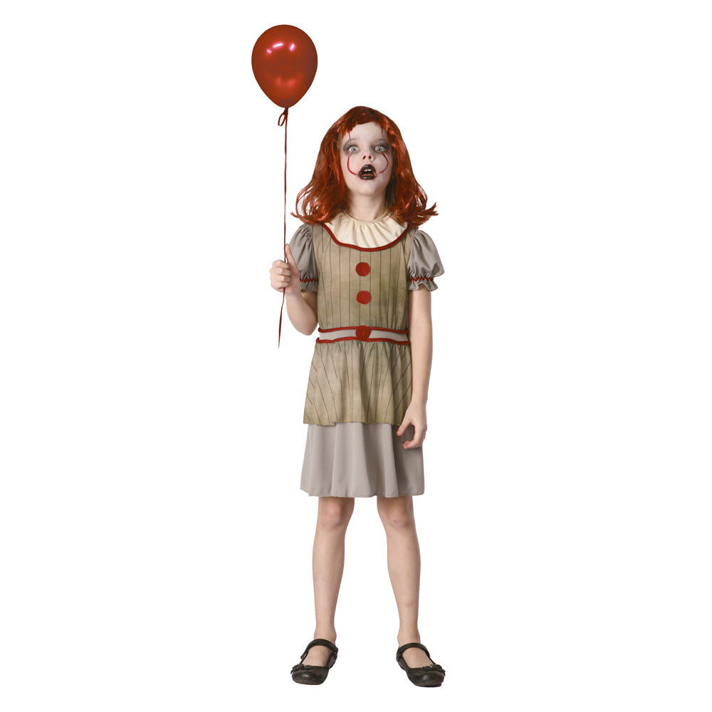 Costume petite clownette terrifiante