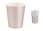 lot de 8 gobelets en carton argent 25cl
