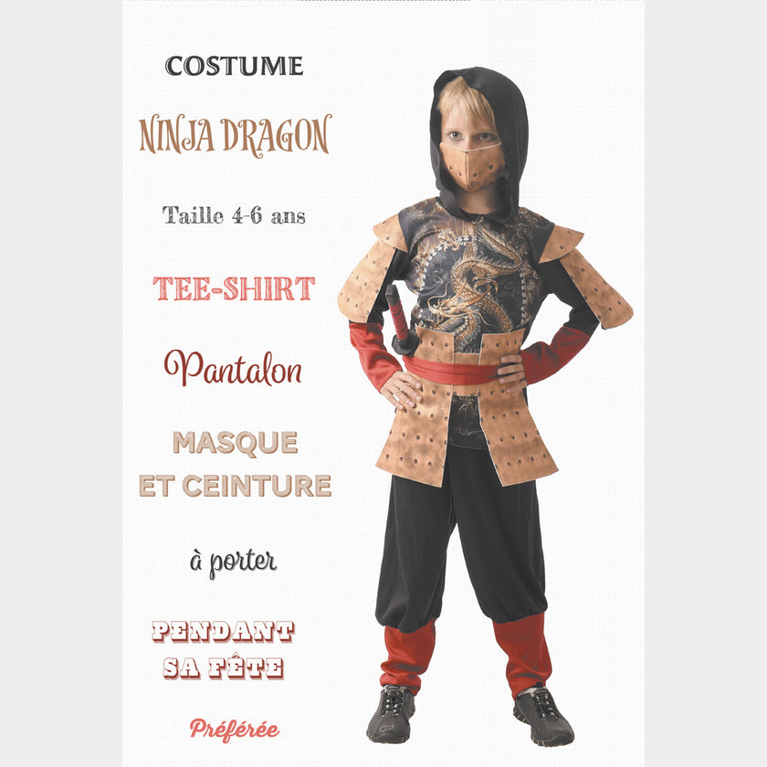 Costume ninja dragon