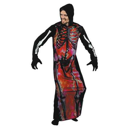 COSTUME SQUELETTE EN FEU ADULTE