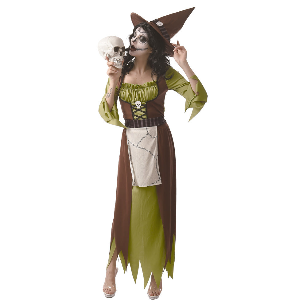 COSTUME SORCIERE VERT