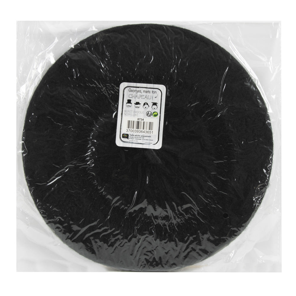 BERET BASQUE NOIR LUXE