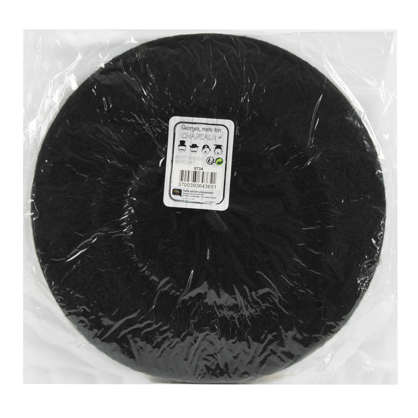 BERET BASQUE NOIR LUXE