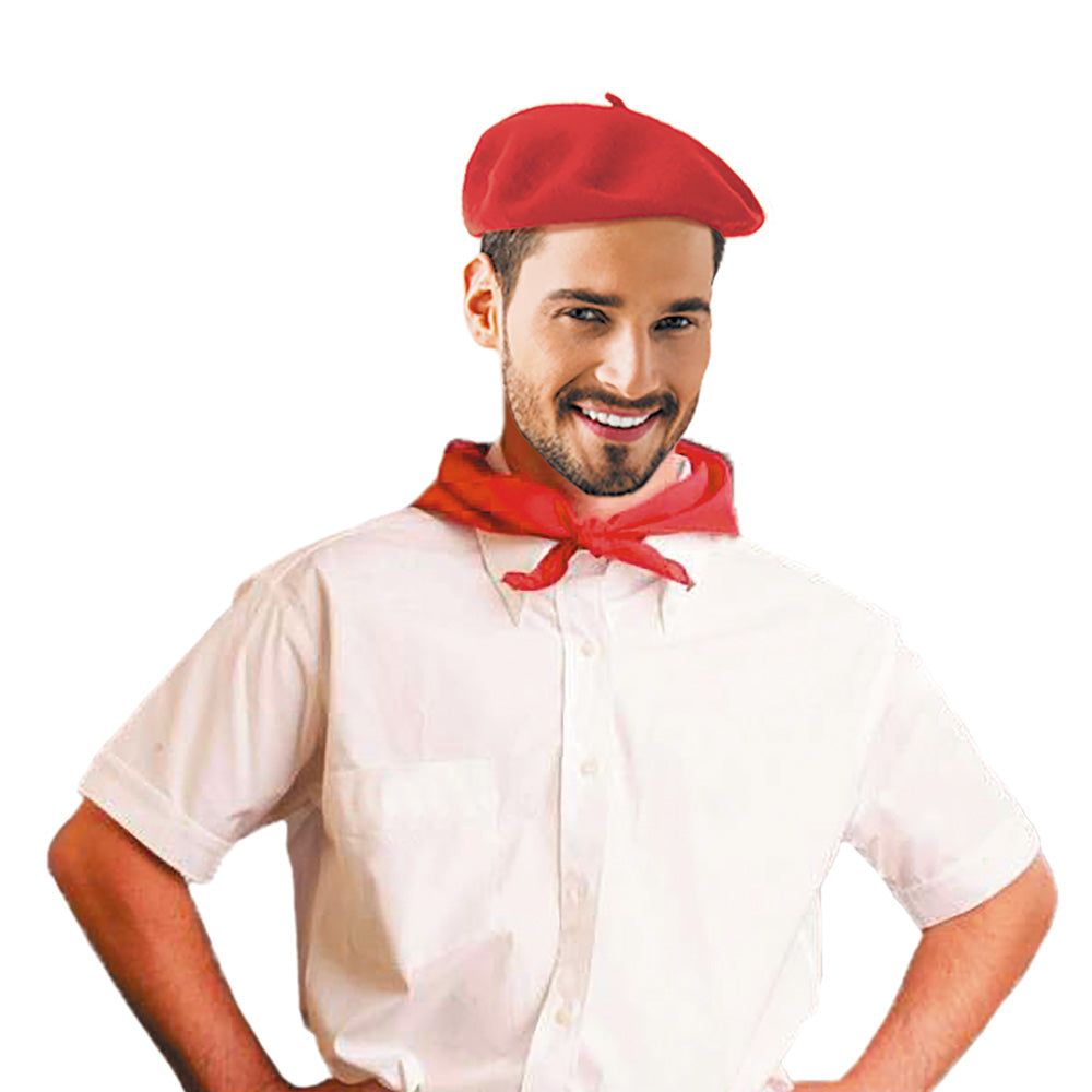 BERET BASQUE ROUGE LUXE