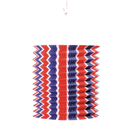 LAMPION CYL.TRICOLORE 13CM