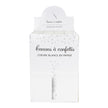 CANON A CONFETTI COEUR BLANC TUBE TRANSPARENT 25CM
