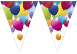 Guirlande fanions ballons arc-en-ciel