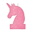 Bougie brillante licorne