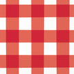 16 Serviettes en papier à carreaux rouges et blancs