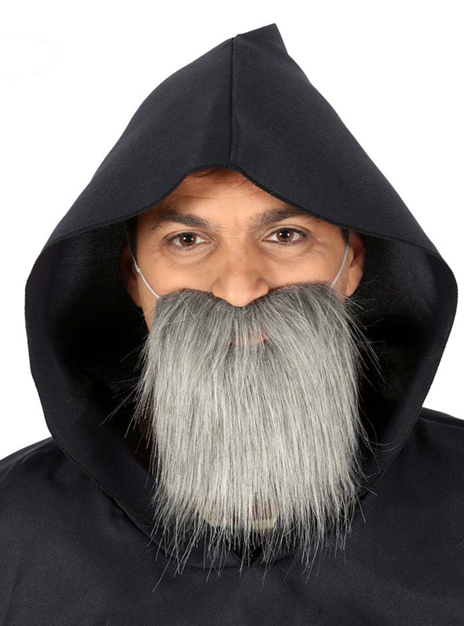 Barbe moyenne vieillard gris homme