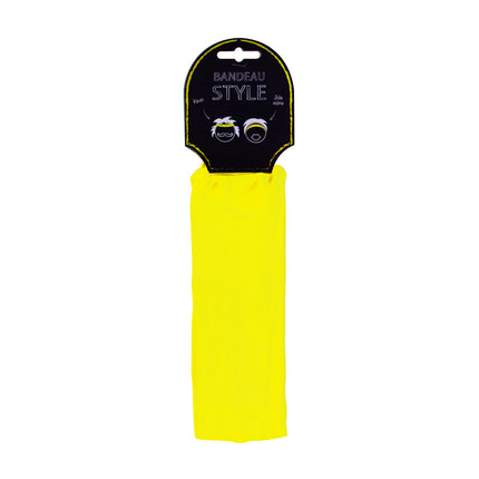 BANDEAU 80'S JAUNE FLUO