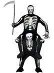 Déguisement porte-moi squelette sur la mort
