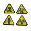 STICKERS WARNING X 4