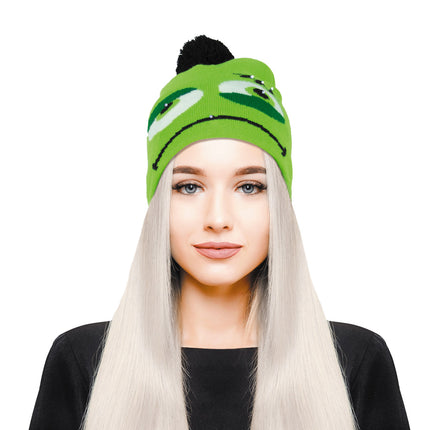 BONNET TRICOT MONSTRE LUMINEUX