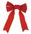 Noeud velours rouge et or
