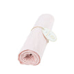 CHEMIN DE TABLE GAZE DE COTON ROSE PASTEL 300X30CM