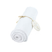 CHEMIN DE TABLE GAZE DE COTON BLANC 300X30CM