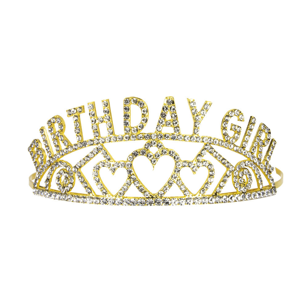 DIADEME BIRTHDAY GIRL COEUR DORE