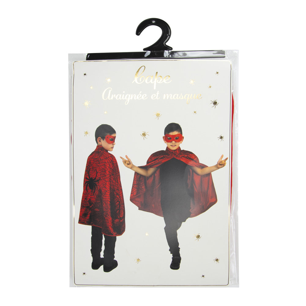 Cape araignee  enfant + masque