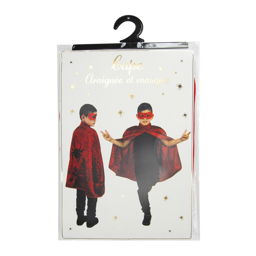 Cape araignee  enfant + masque