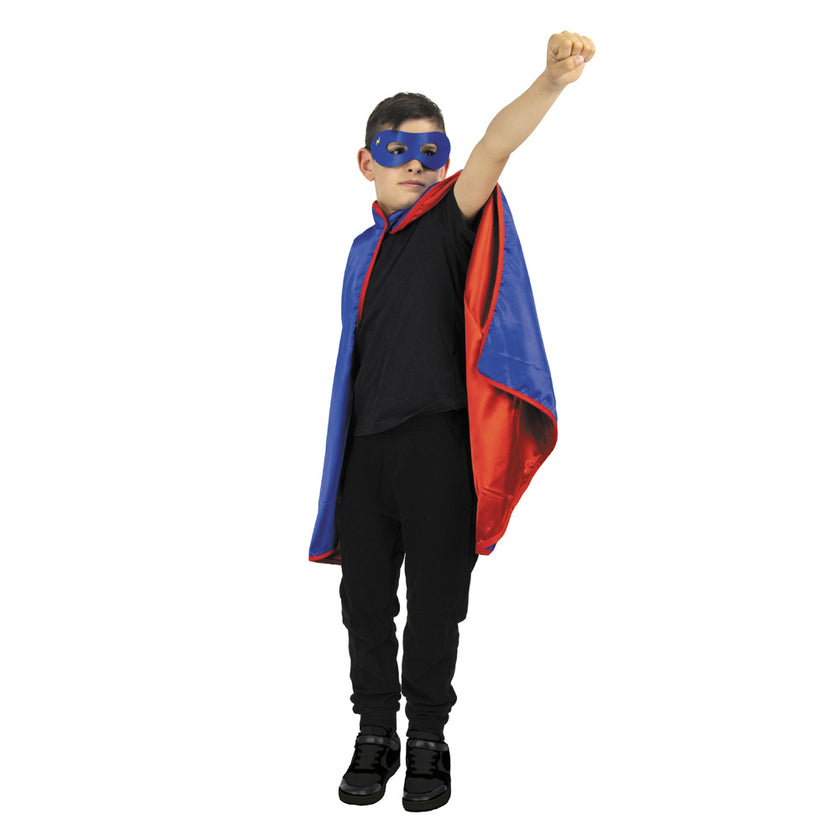 Cape super heros  enfant + masque