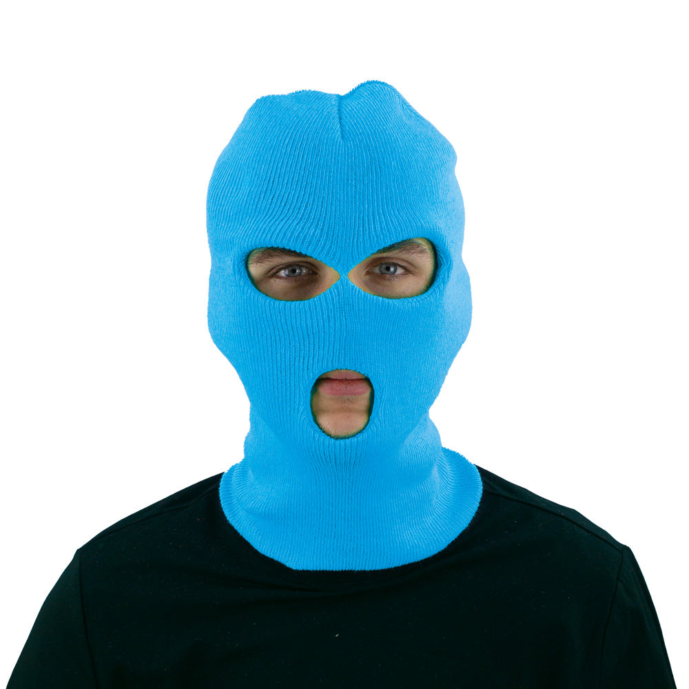 Cagoule fluo neon bleu 1