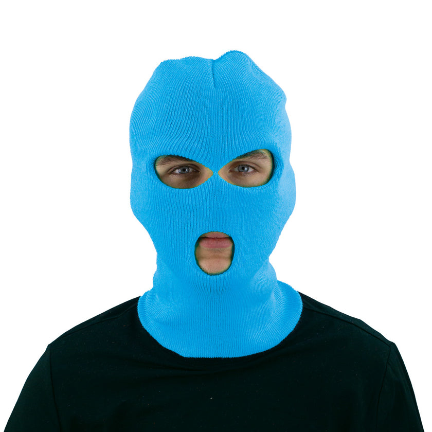 Cagoule fluo neon bleu 1