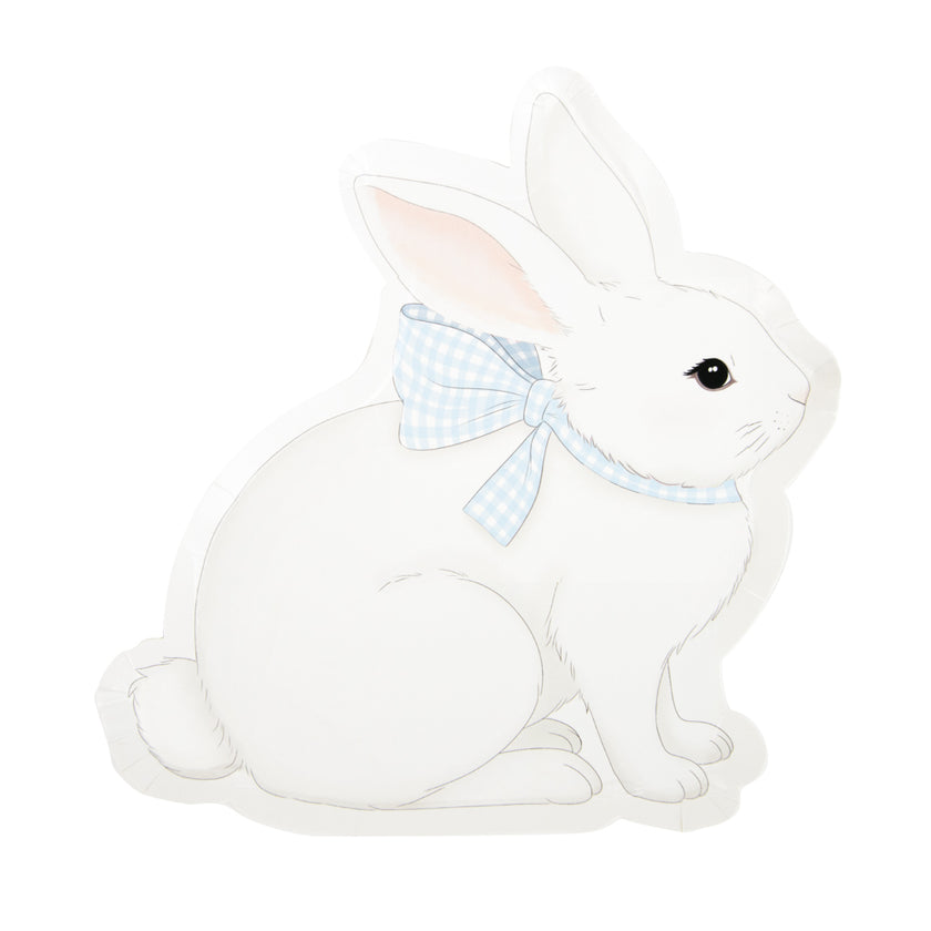 Assiettes mon lapin pastel 4 coul ass  23cm x 8