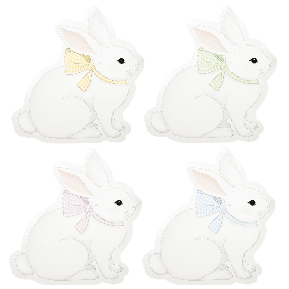 Assiettes mon lapin pastel 4 coul ass  23cm x 8