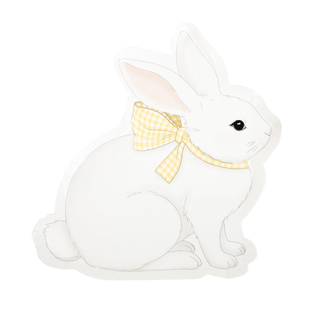 Assiettes mon lapin pastel 4 coul ass  23cm x 8