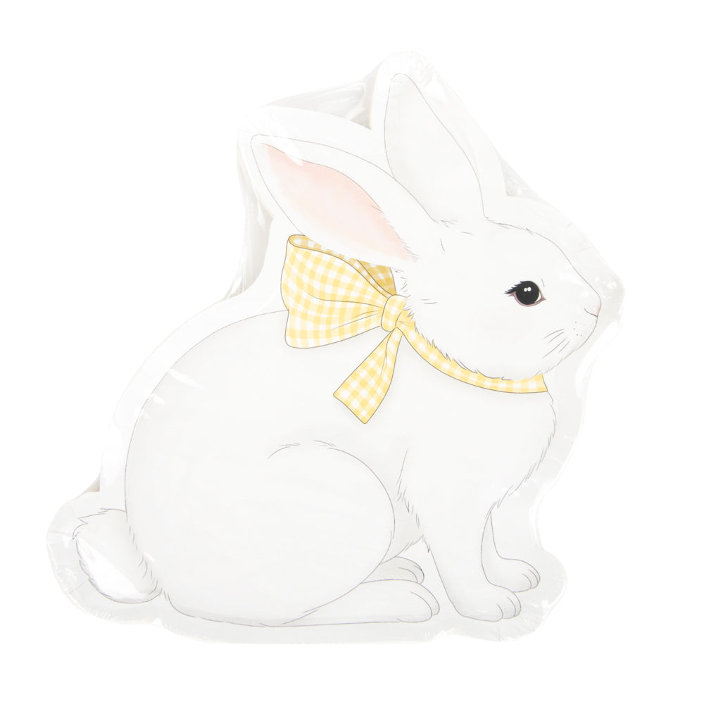 Assiettes mon lapin pastel 4 coul ass  23cm x 8