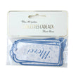ETIQUETTES CADEAUX FLEUR BLEUE X 10
