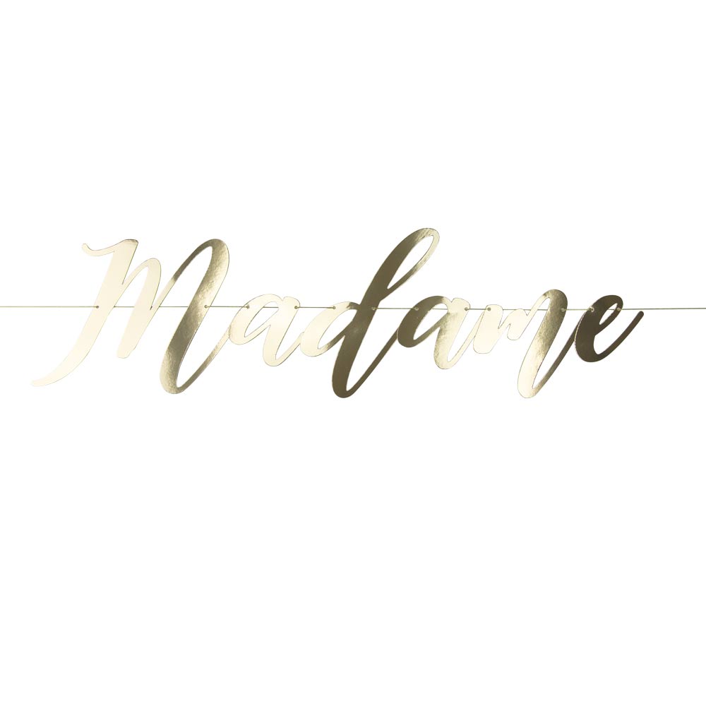 GUIRLANDE LETTRES CALL ME MADAME 1.60M