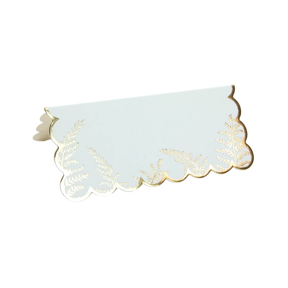 MARQUE PLACES FESTONNES FOUGERE WHITE X 8PCS