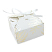 Petites boites a festons fougere white  x 8