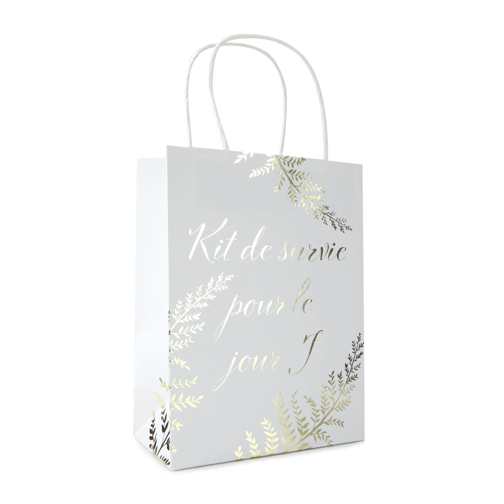 SAC PAPIER SURVIE JOUR J FOUGERE WHITE