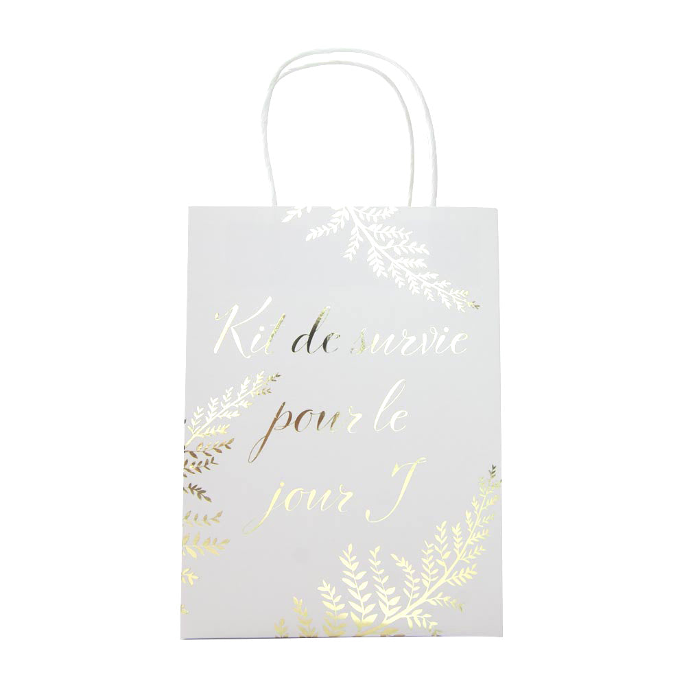 SAC PAPIER SURVIE JOUR J FOUGERE WHITE